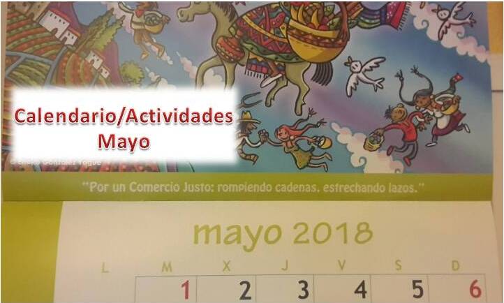 imagen Calendario /actividades en  Mayo